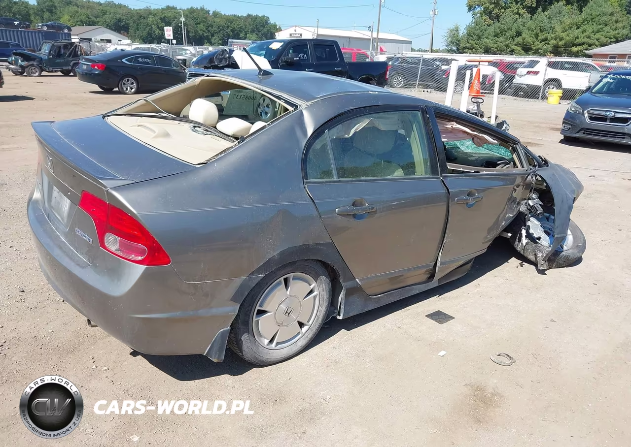 2007 Honda Civic Hybrid VIN:JHMFA362X7S010758 - 4