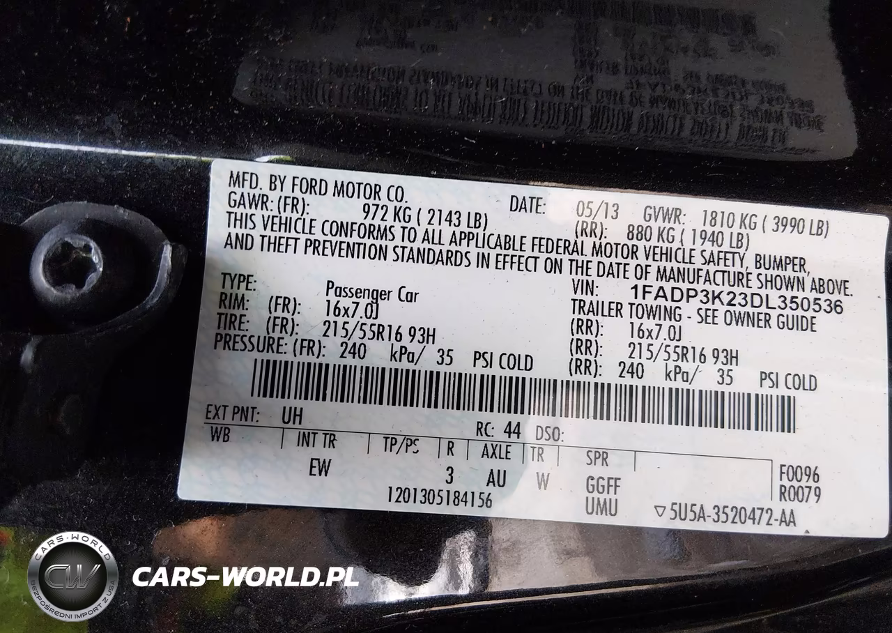 2013 Ford Focus Se VIN:1FADP3K23DL350536 - 9