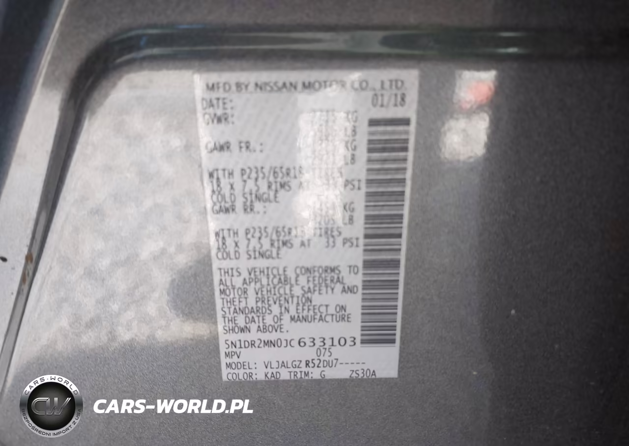 2018 Nissan Pathfinder Sl VIN:5N1DR2MN0JC633103 - 9
