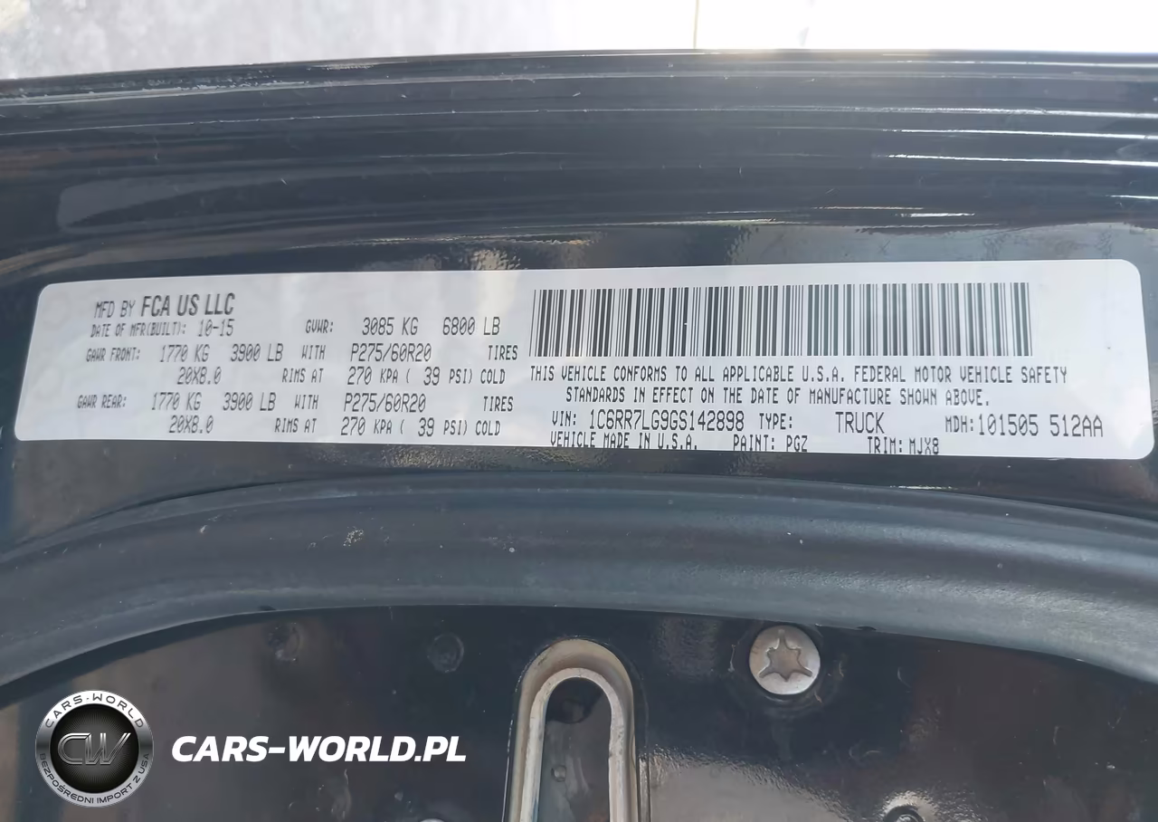 2016 Ram 1500 Big Horn VIN:1C6RR7LG9GS142898 - 9