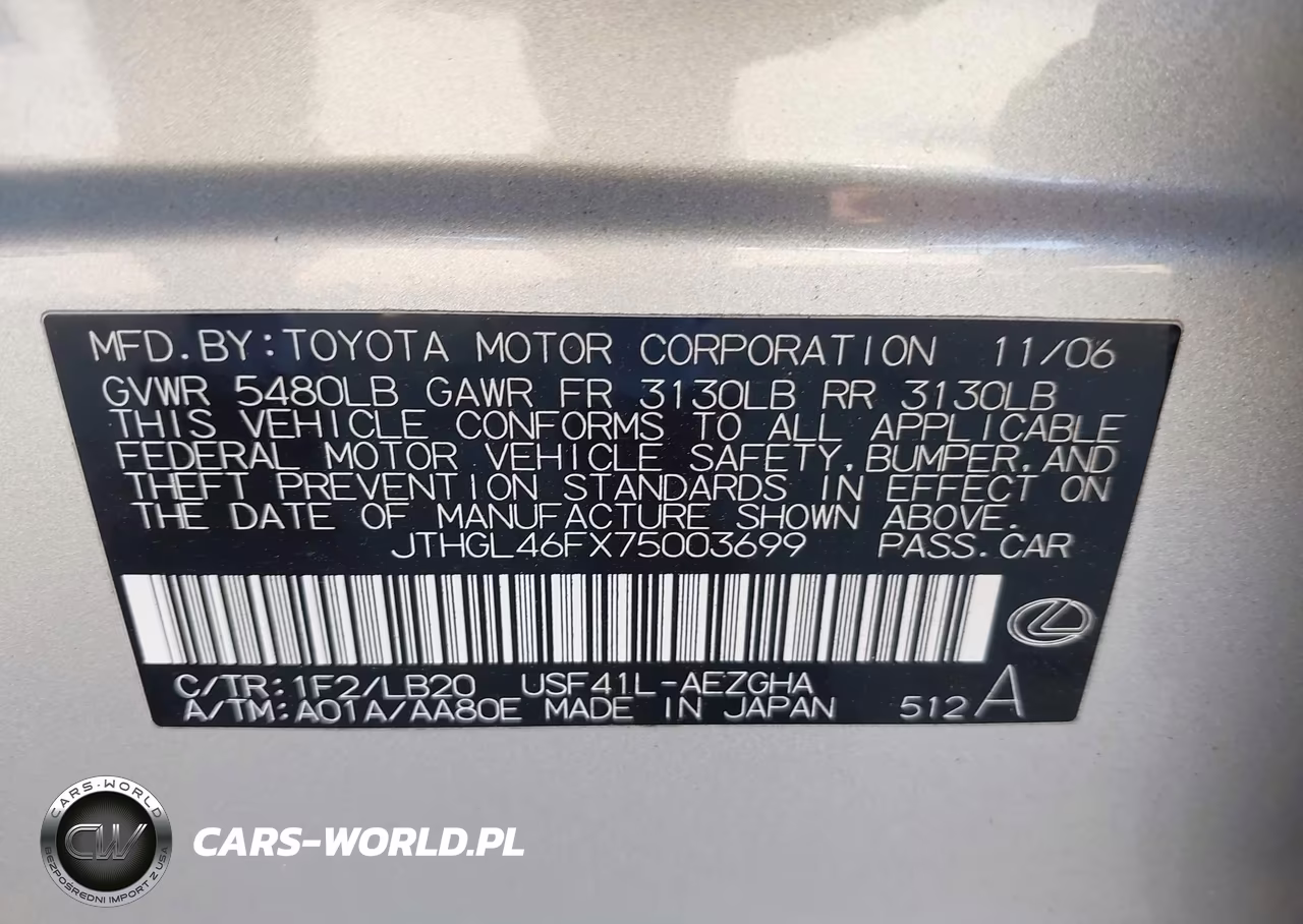 2007 Lexus Ls 460 L VIN:JTHGL46FX75003699 - 9