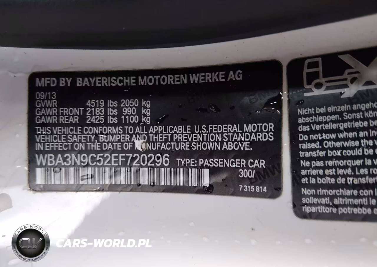 2014 BMW 428I xDrive VIN:WBA3N9C52EF720296 - 9