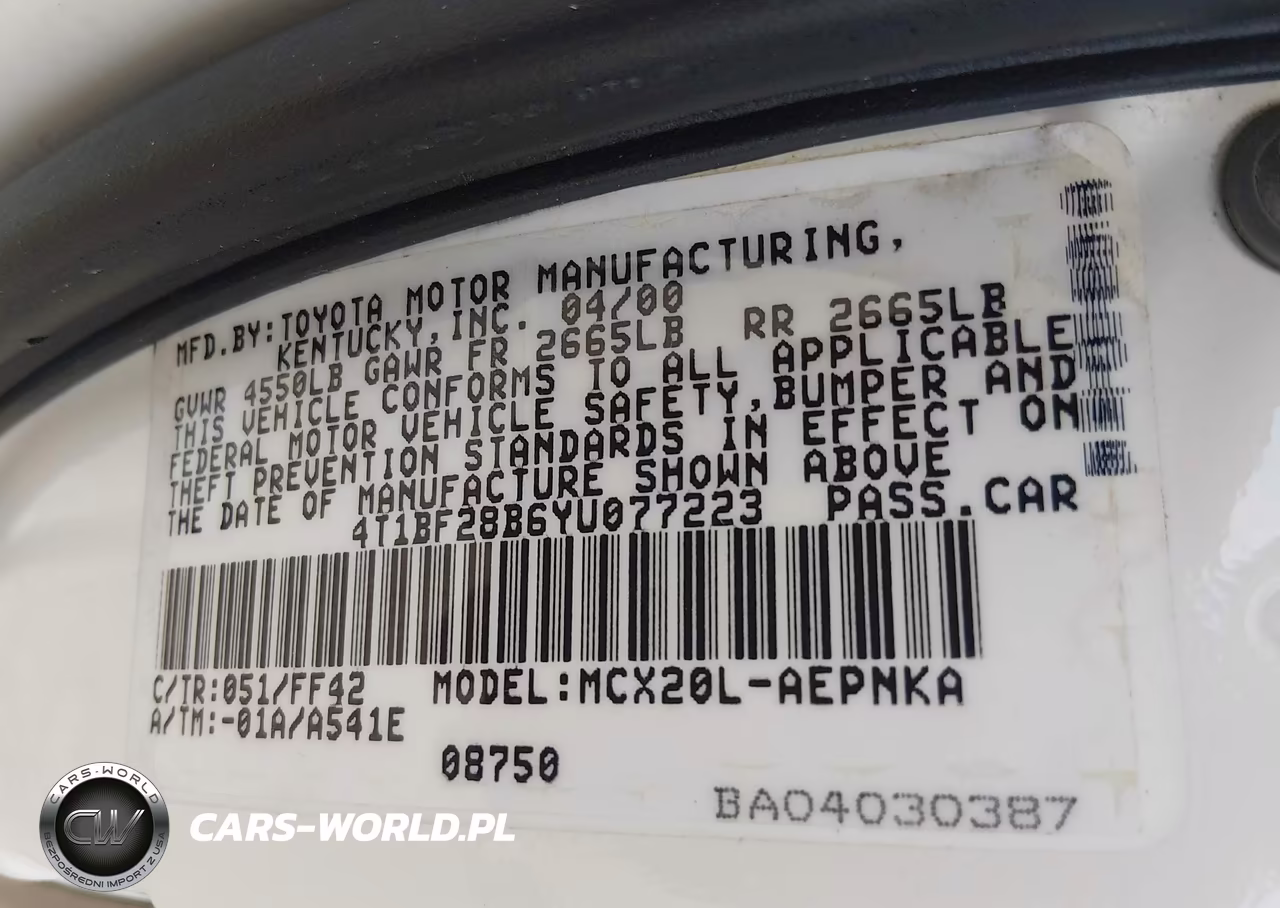 2000 Toyota Avalon Xl VIN:4T1BF28B6YU077223 - 9
