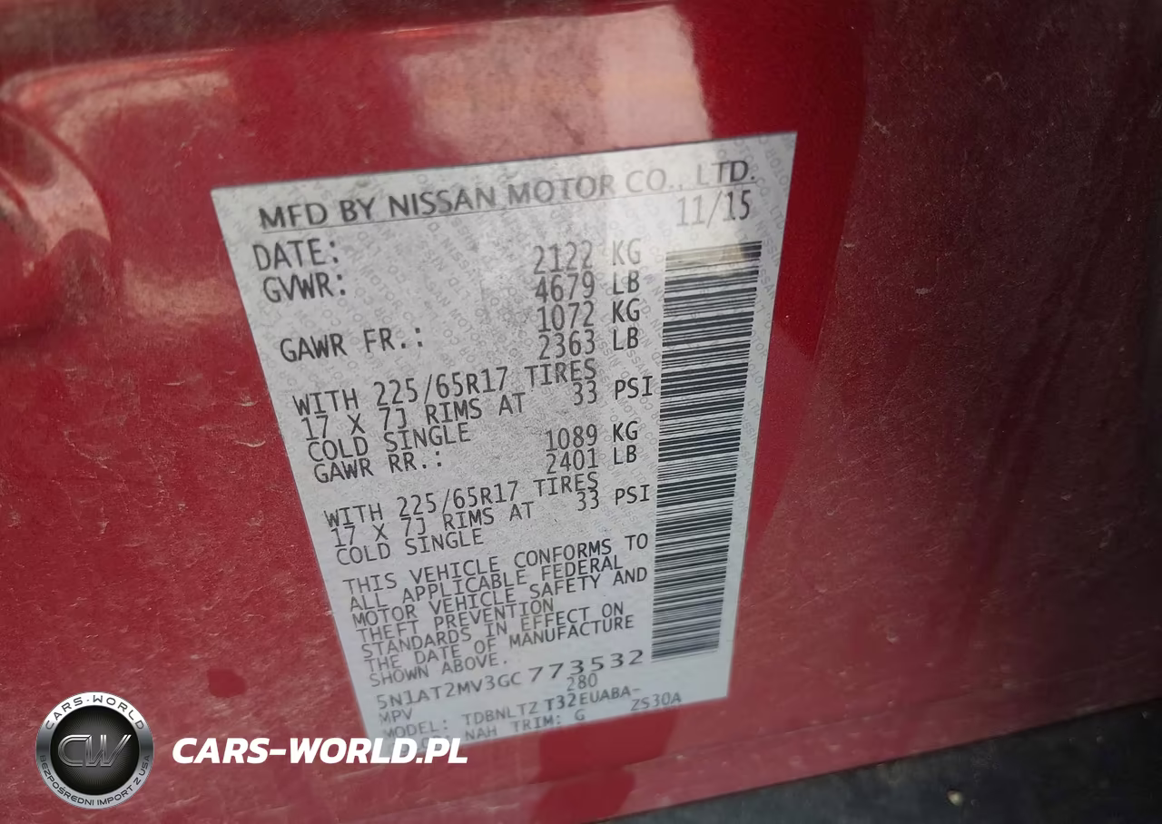 2016 Nissan Rogue Sv VIN:5N1AT2MV3GC773532 - 9