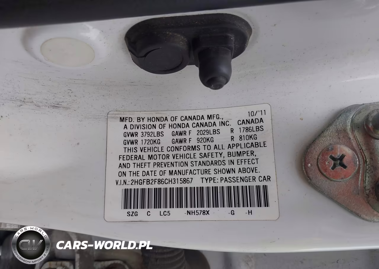 2012 Honda Civic Ex VIN:2HGFB2F86CH315867 - 9