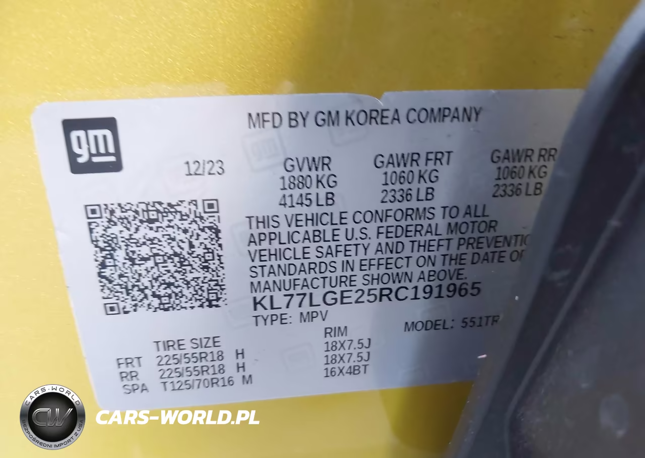 2024 Chevrolet Trax Fwd 1Rs VIN:KL77LGE25RC191965 - 9