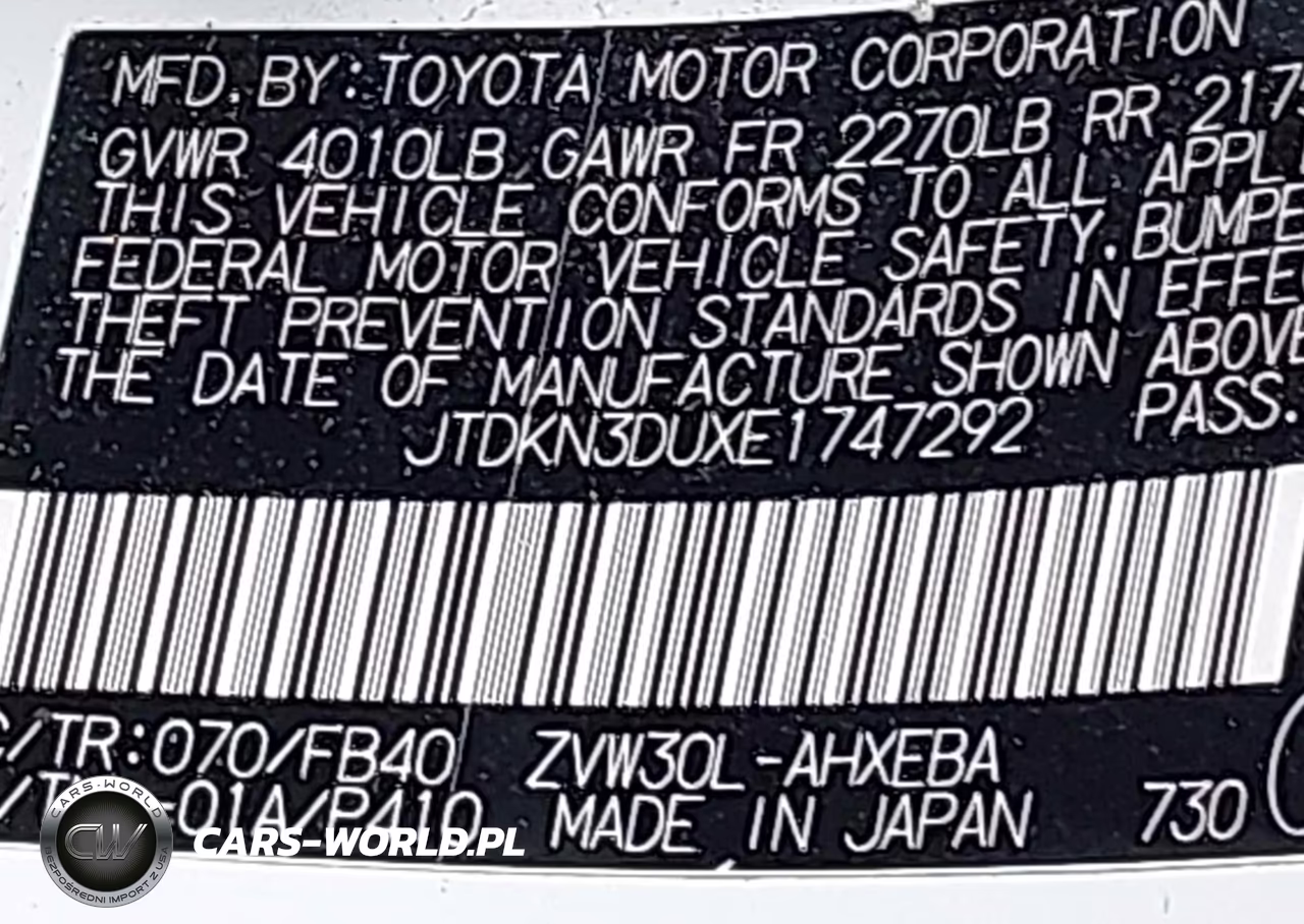2014 Toyota Prius Two VIN:JTDKN3DUXE1747292 - 9
