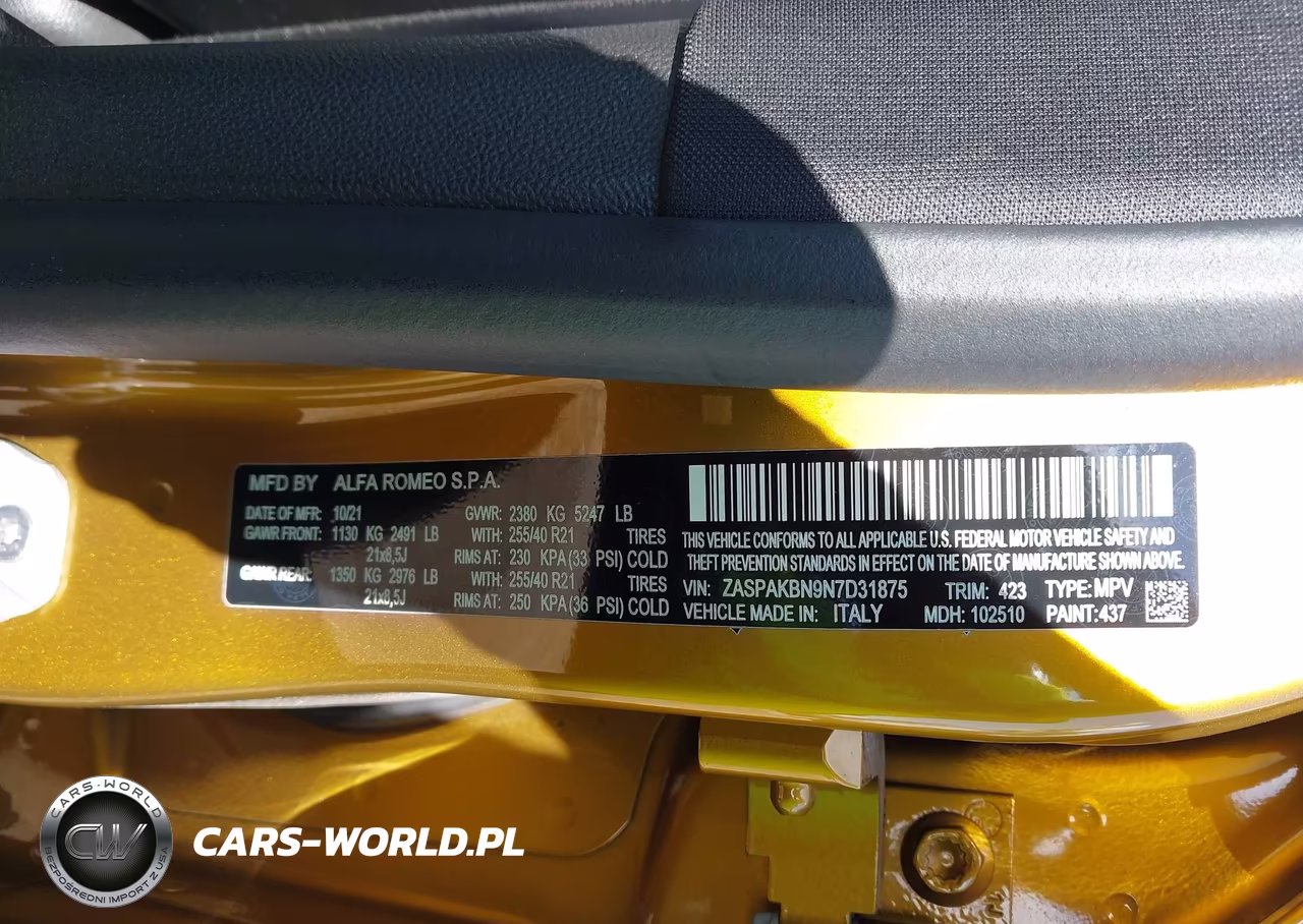 2022 Alfa Romeo Stelvio Veloce Ti Awd VIN:ZASPAKBN9N7D31875 - 9
