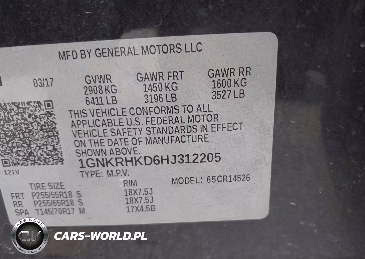 2017 Chevrolet Traverse 2Lt VIN:1GNKRHKD6HJ312205 - 9