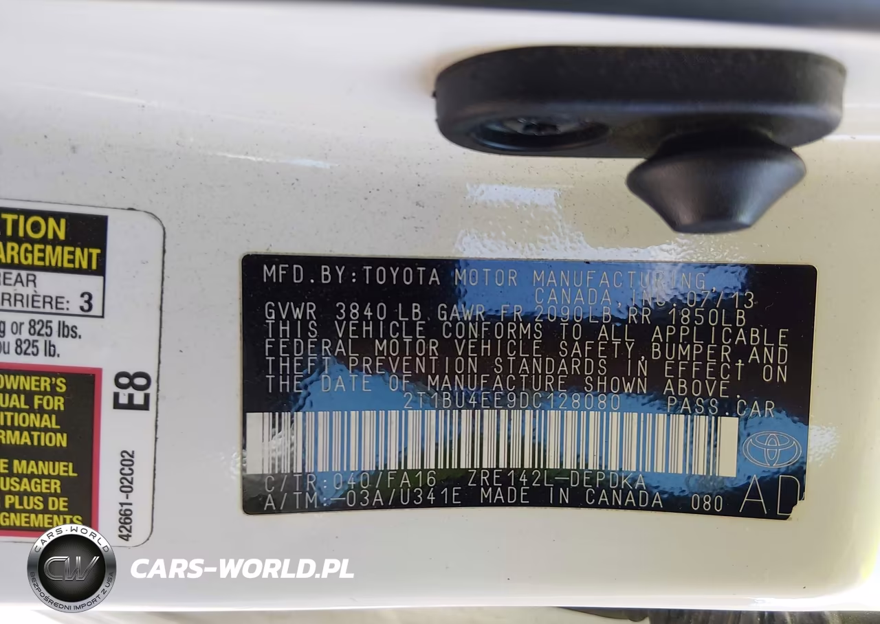 2013 Toyota Corolla L VIN:2T1BU4EE9DC128080 - 9