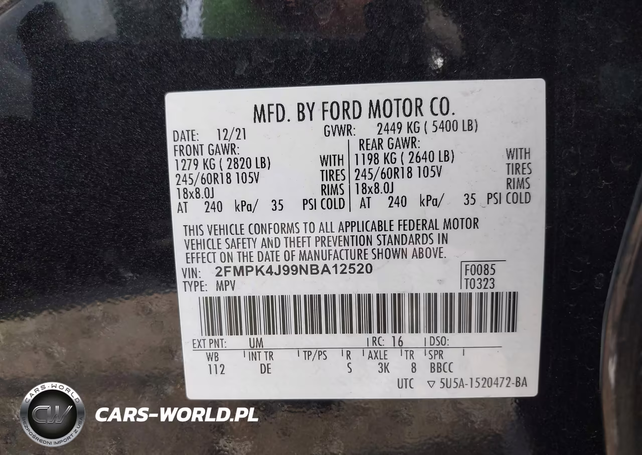 2022 Ford Edge Sel VIN:2FMPK4J99NBA12520 - 9