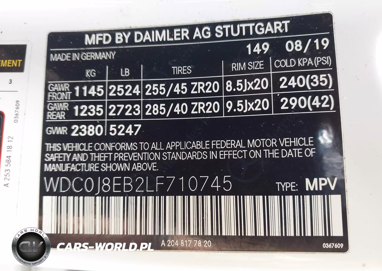 2020 Mercedes-Benz Glc 300 Coupe 4Matic VIN:WDC0J8EB2LF710745 - 9