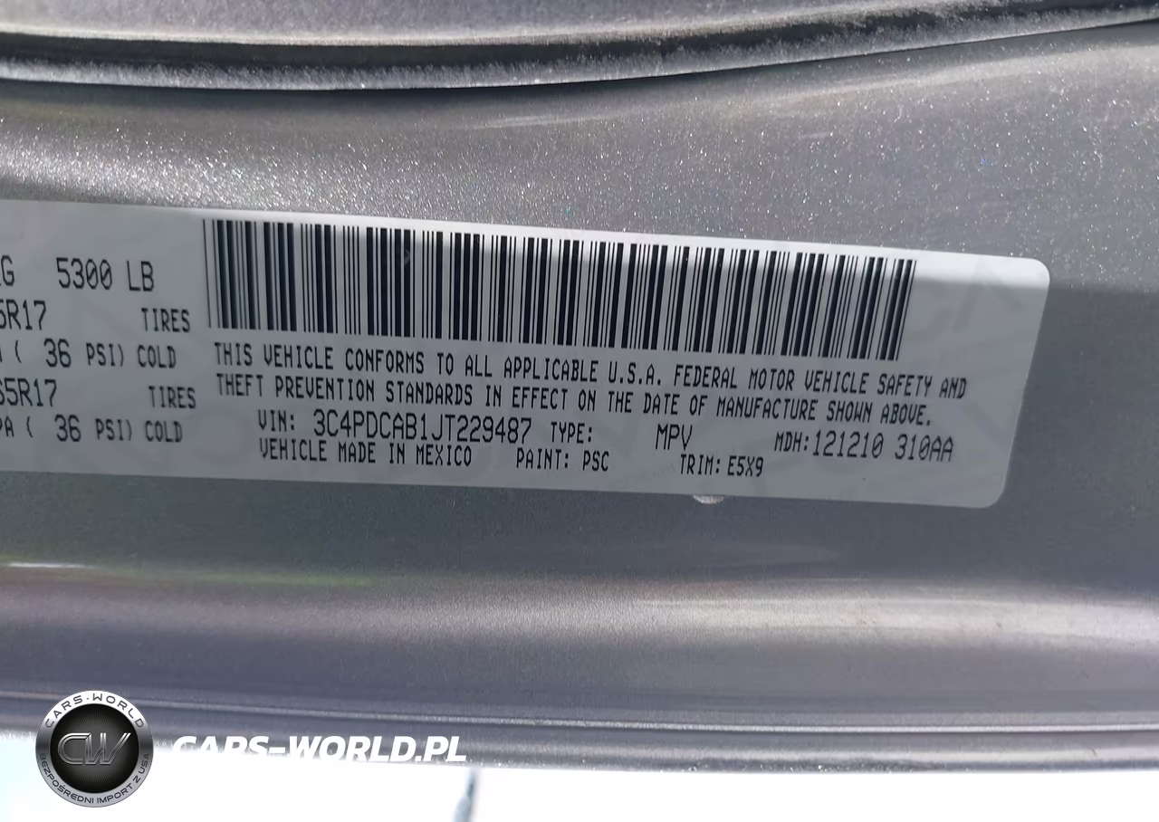 2018 Dodge Journey Se VIN:3C4PDCAB1JT229487 - 9