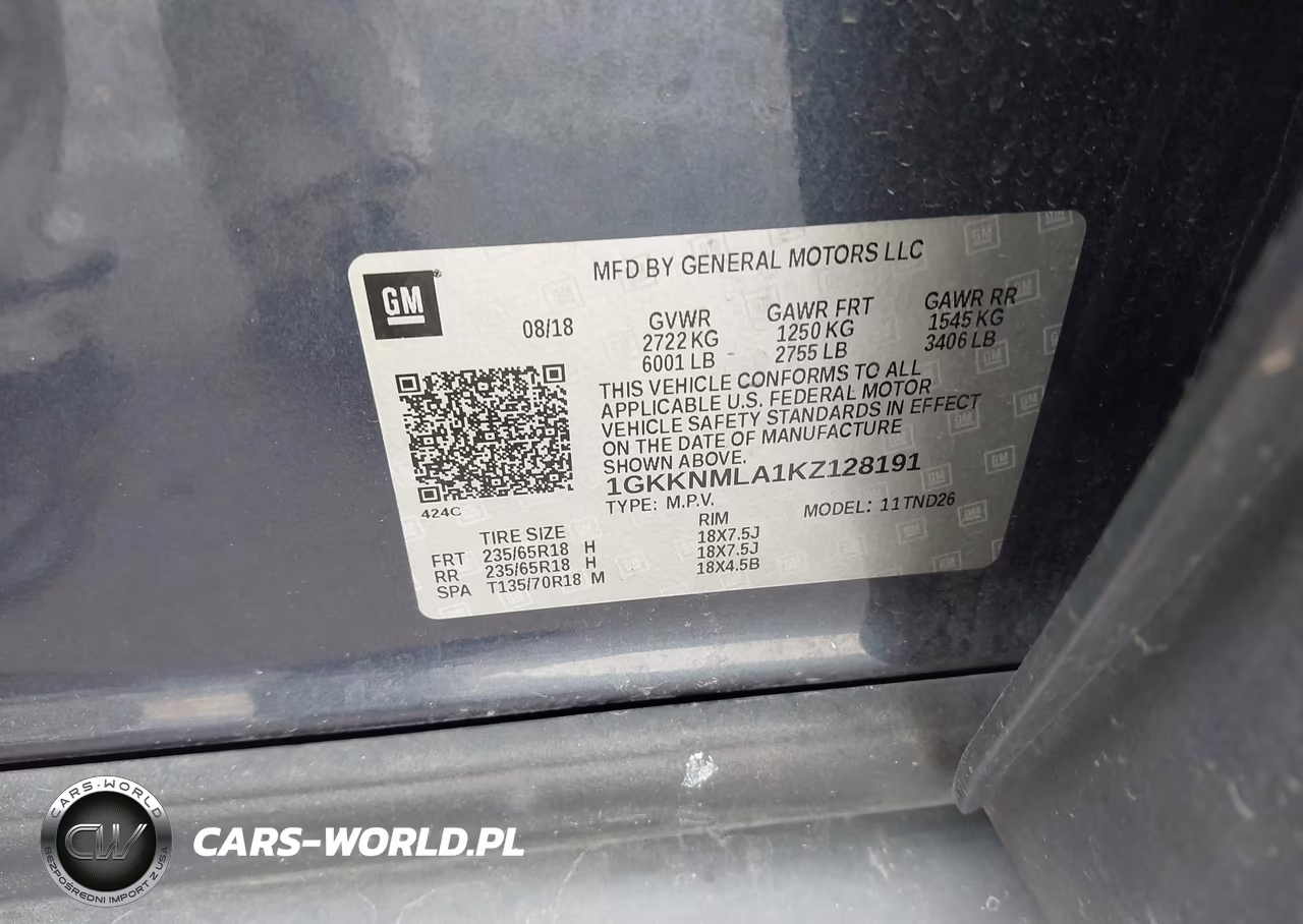 2019 GMC Acadia Slt-1 VIN:1GKKNMLA1KZ128191 - 9
