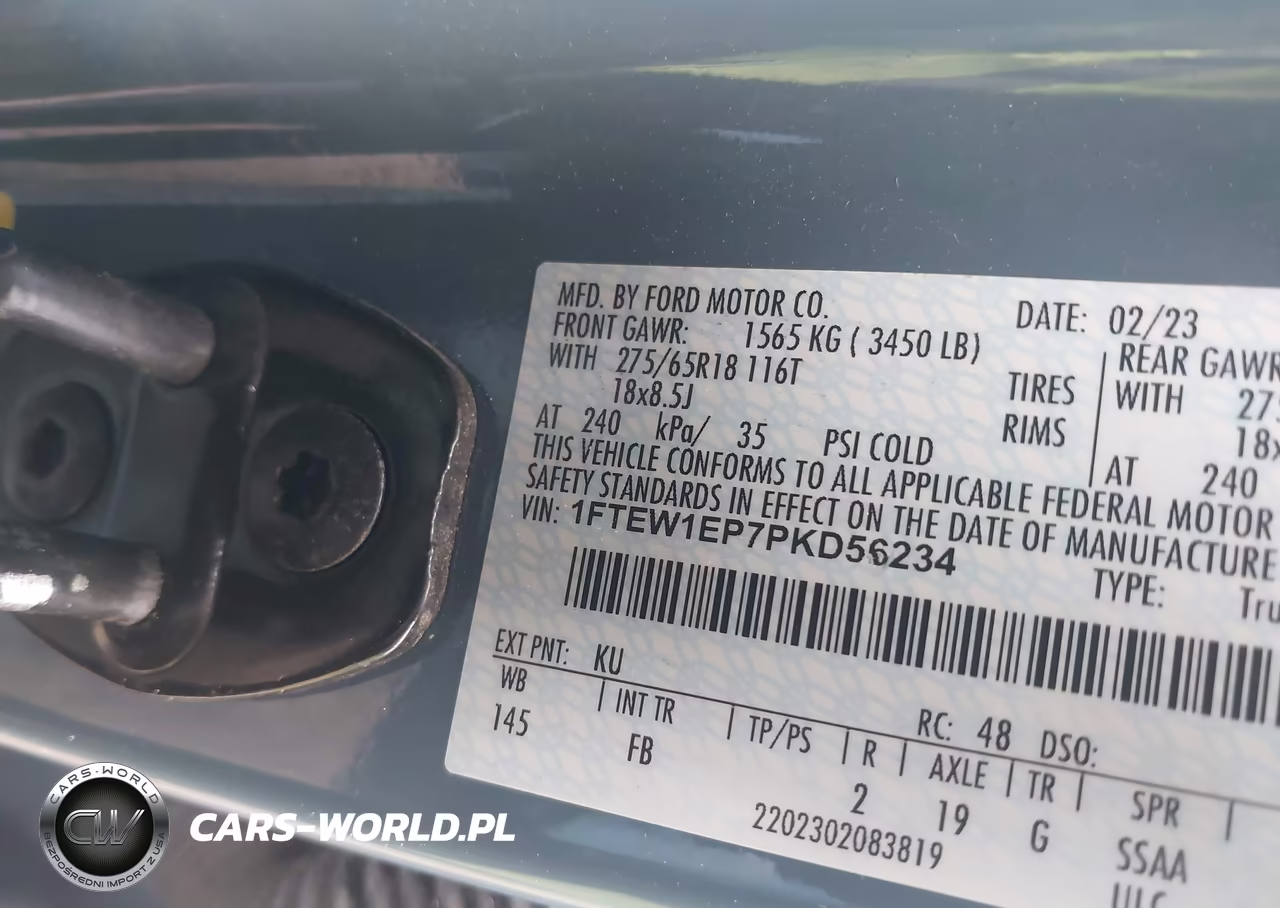 2023 Ford F-150 Xlt VIN:1FTEW1EP7PKD56234 - 9