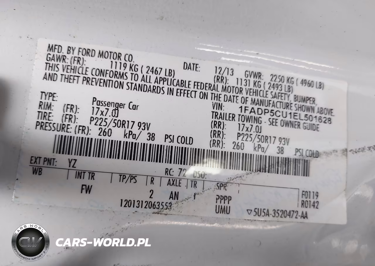 2014 Ford C-Max Energi Sel VIN:1FADP5CU1EL501628 - 9