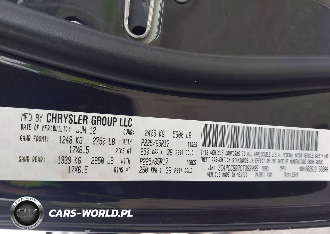 2012 Dodge Journey Sxt VIN:3C4PDCBB7CT392095 - 9