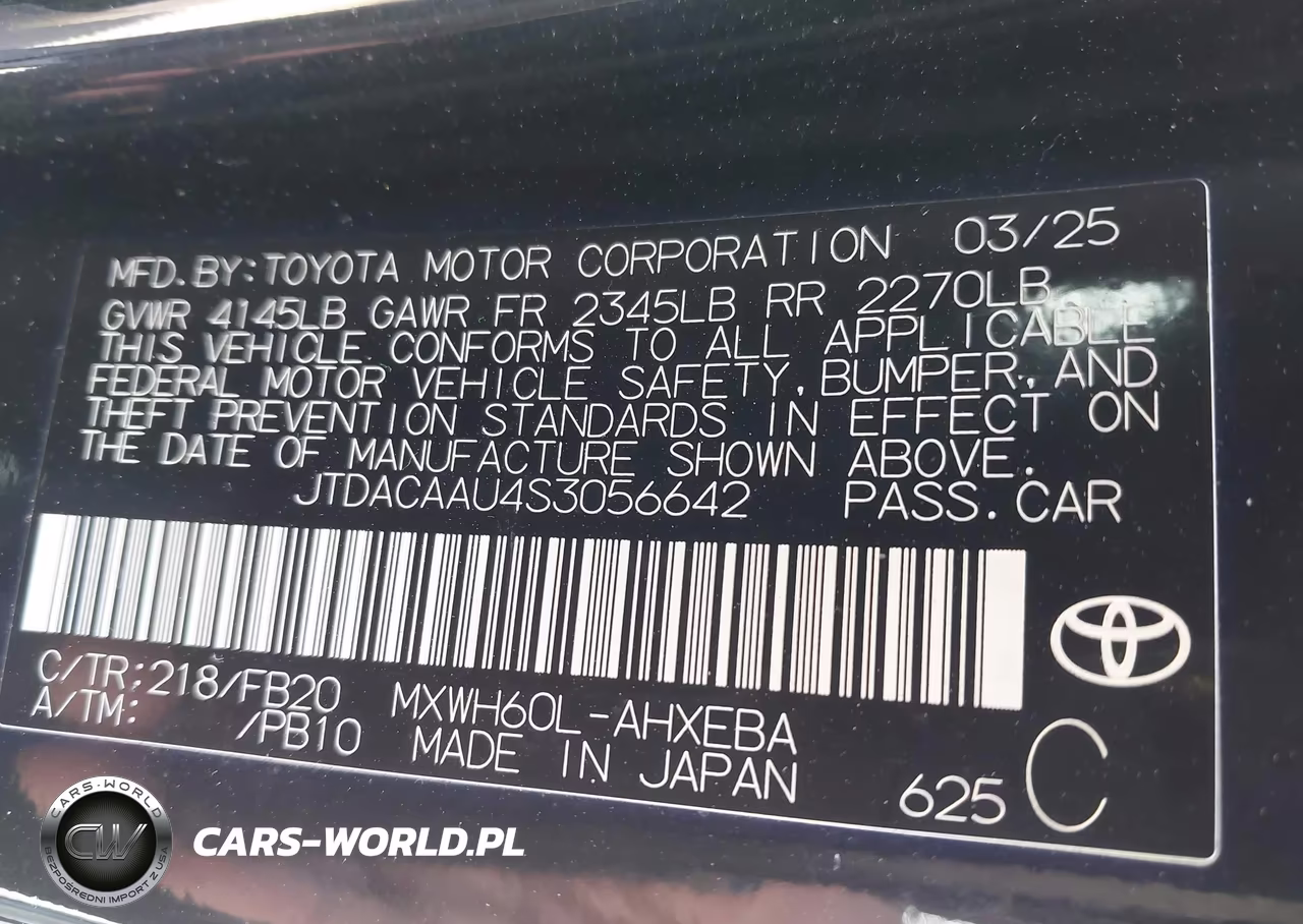 2025 Toyota Prius Le VIN:JTDACAAU4S3056642 - 9