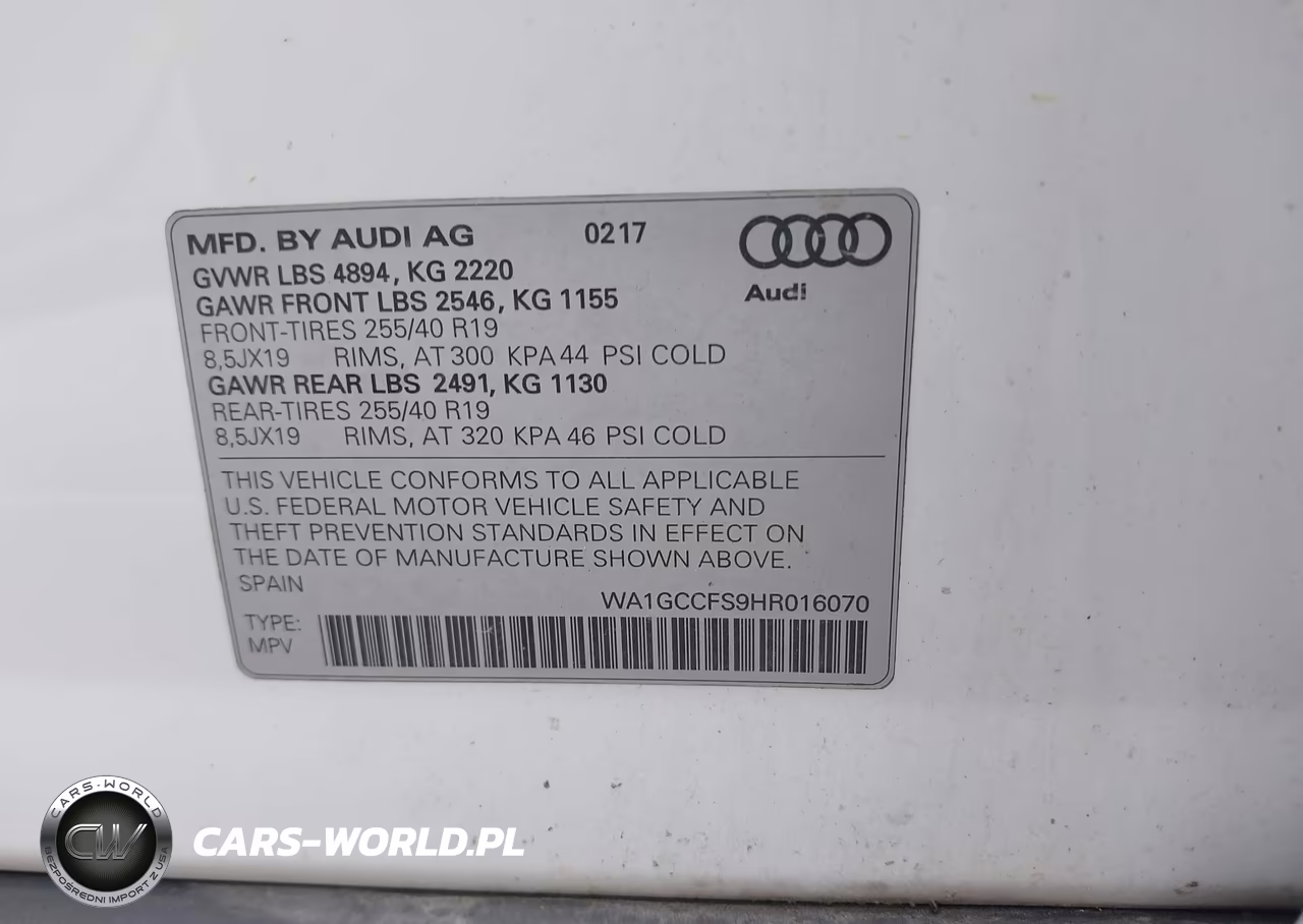 2017 Audi Q3 2.0T Premium VIN:WA1GCCFS9HR016070 - 9