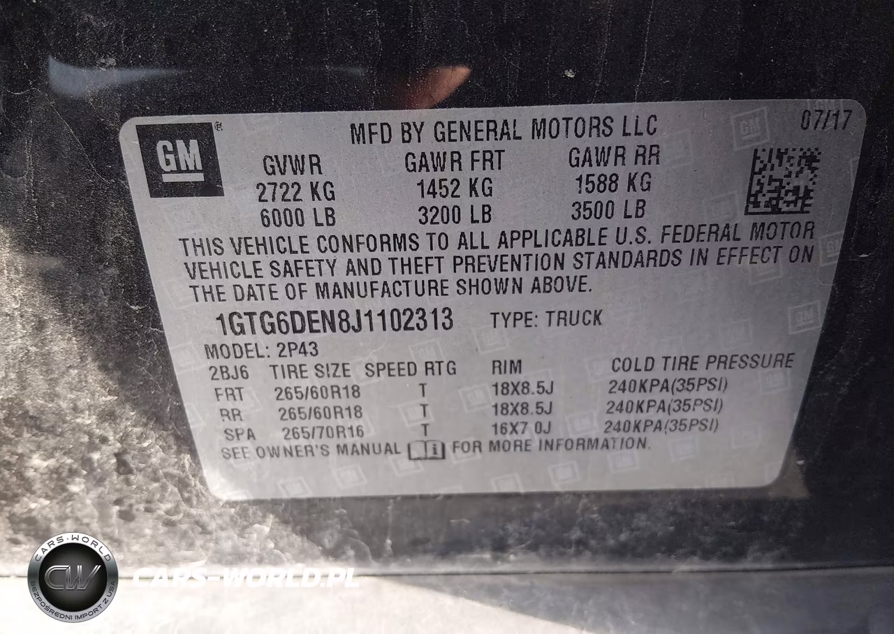 2018 GMC Canyon Slt VIN:1GTG6DEN8J1102313 - 9