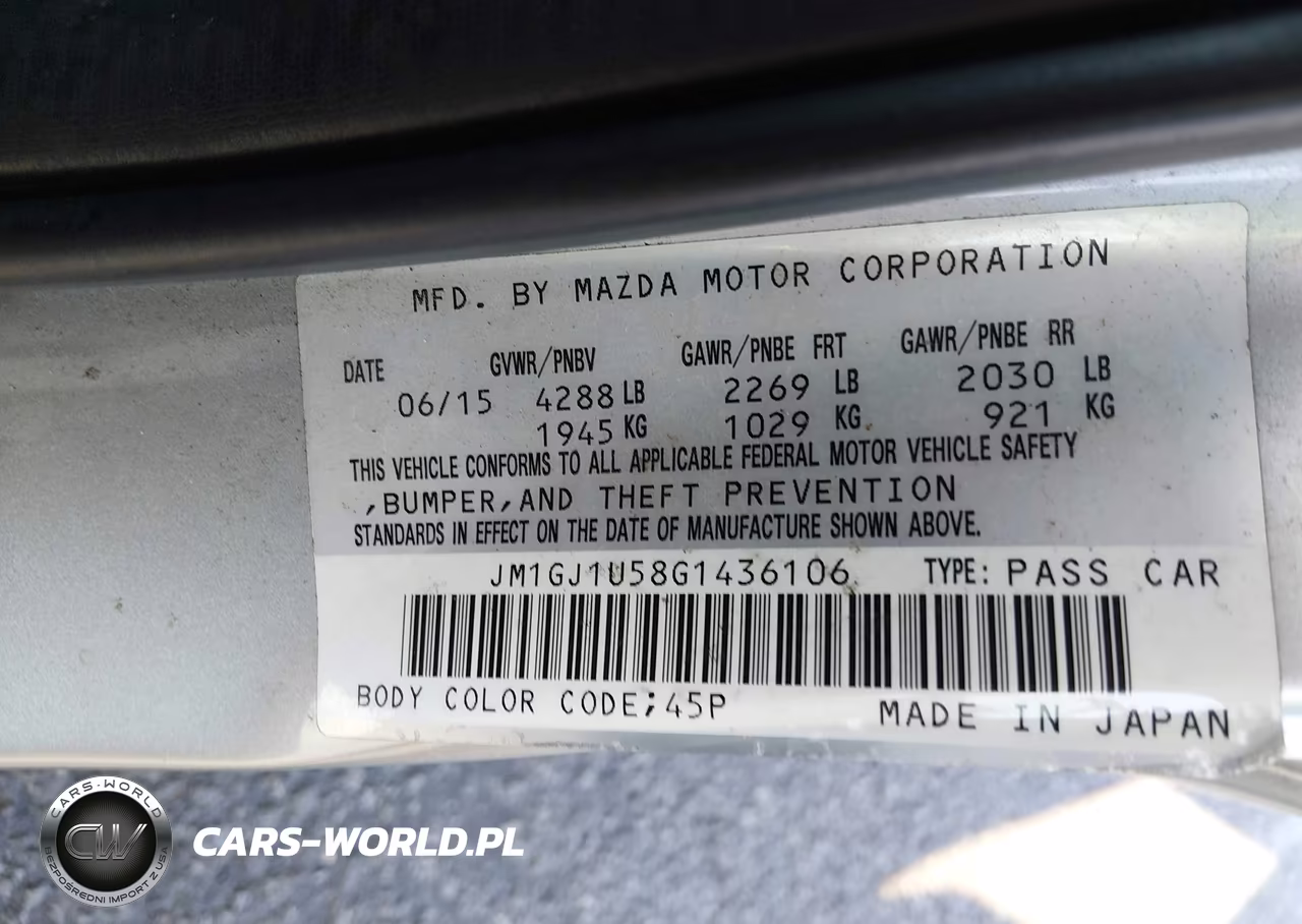 2016 Mazda Mazda6 I Sport VIN:JM1GJ1U58G1436106 - 9