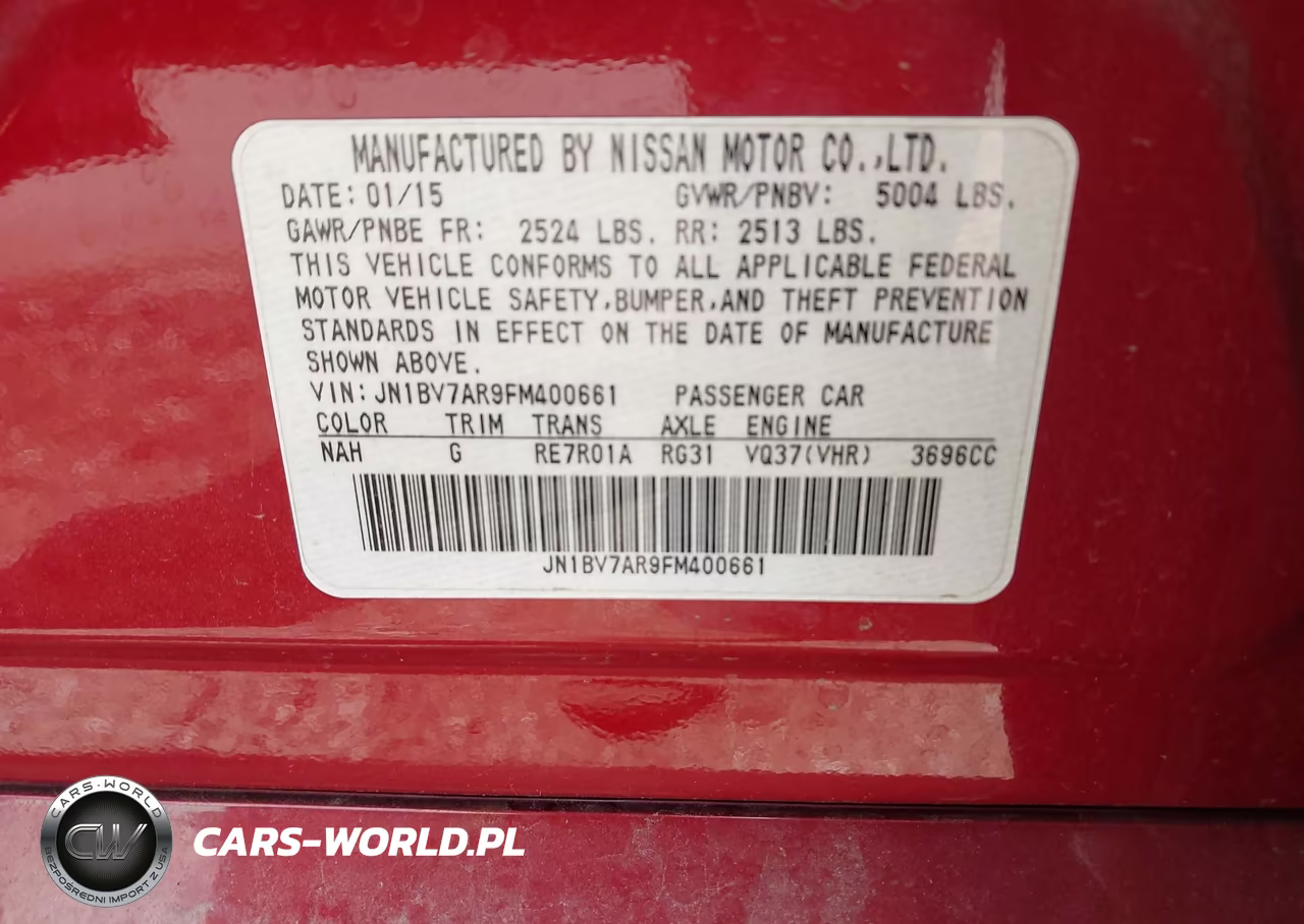2015 Infiniti Q50 Premium VIN:JN1BV7AR9FM400661 - 9