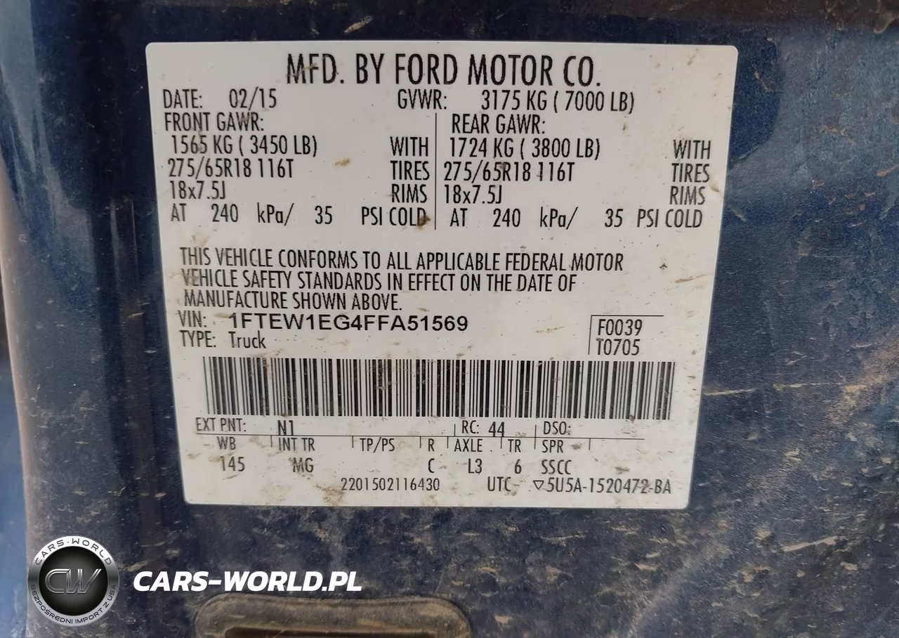 2015 Ford F-150 Xlt VIN:1FTEW1EG4FFA51569 - 9