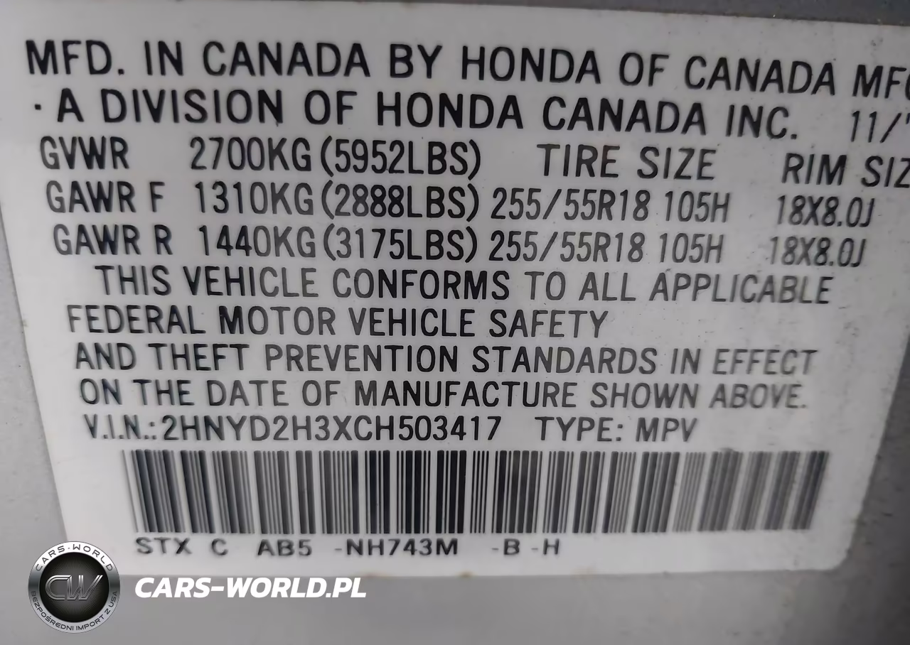 2012 Acura Mdx Technology Package VIN:2HNYD2H3XCH503417 - 9