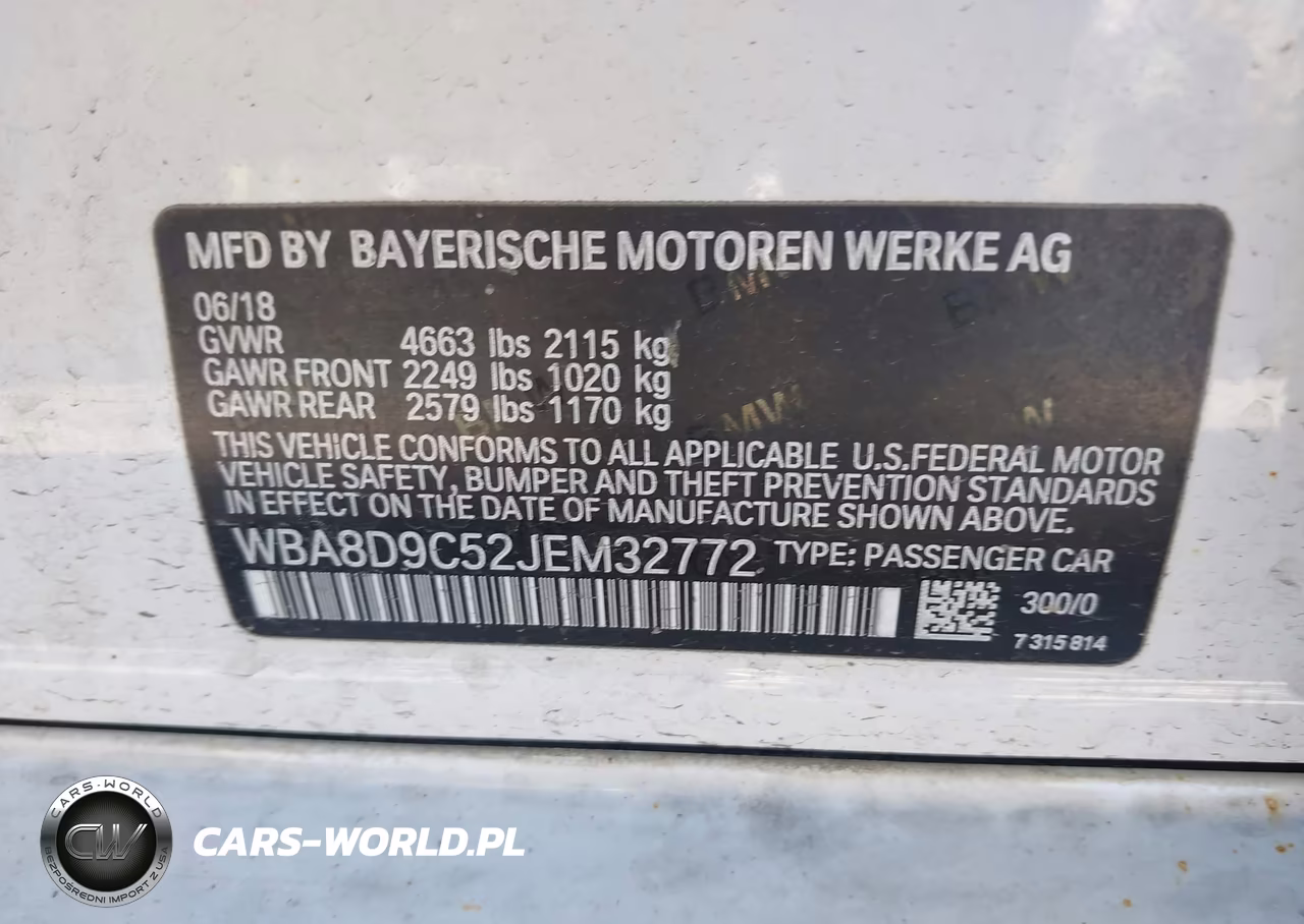 2018 BMW 330I xDrive VIN:WBA8D9C52JEM32772 - 9