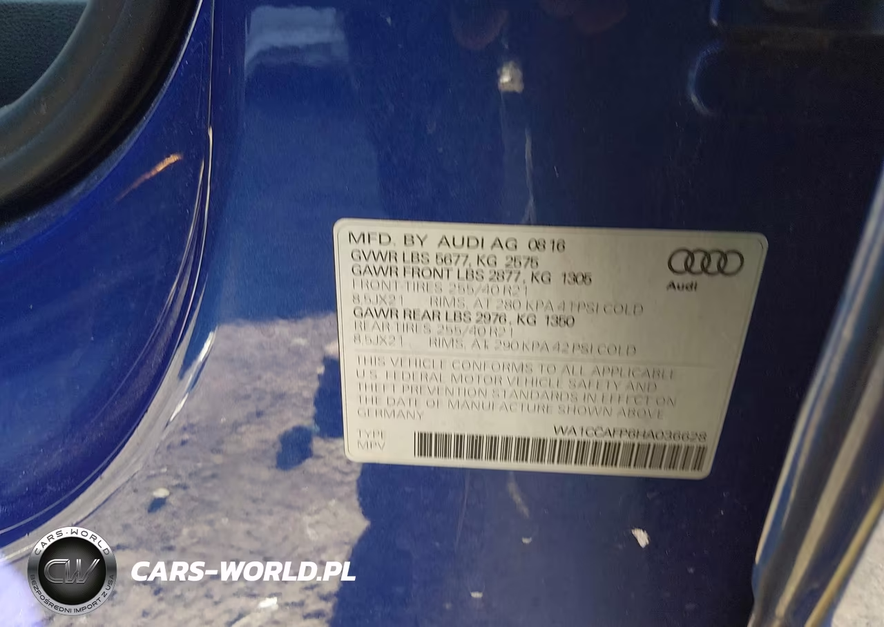 2017 Audi Sq5 3.0T Premium Plus VIN:WA1CCAFP6HA036628 - 9
