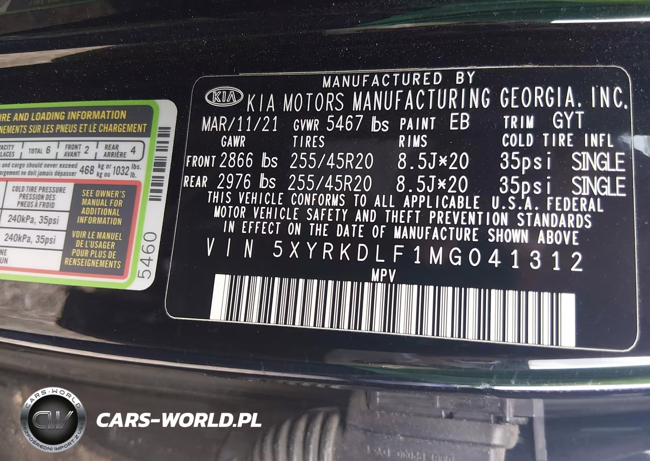 2021 Kia Sorento Sx VIN:5XYRKDLF1MG041312 - 9