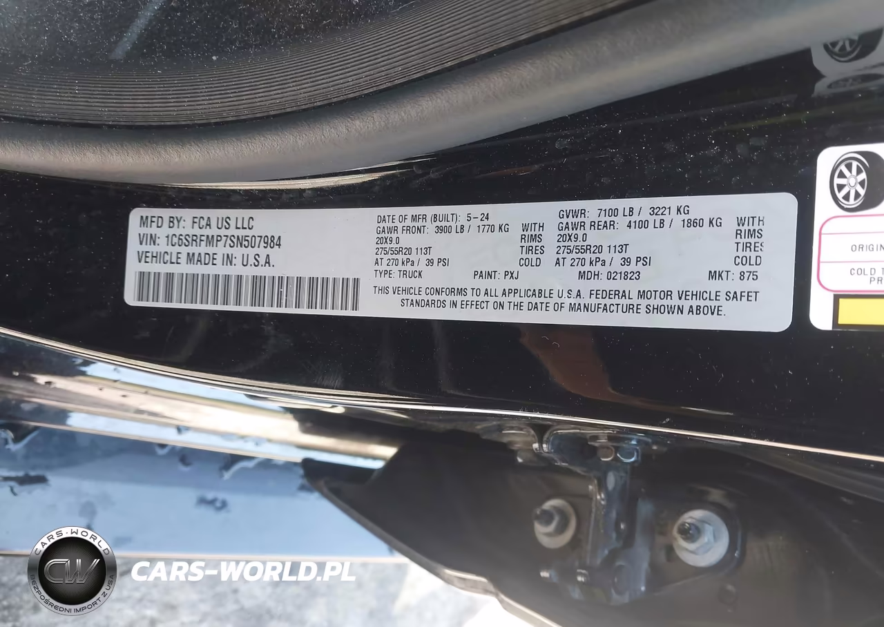 2025 Ram 1500 Big Horn 4X4 6'4 Box VIN:1C6SRFMP7SN507984 - 9