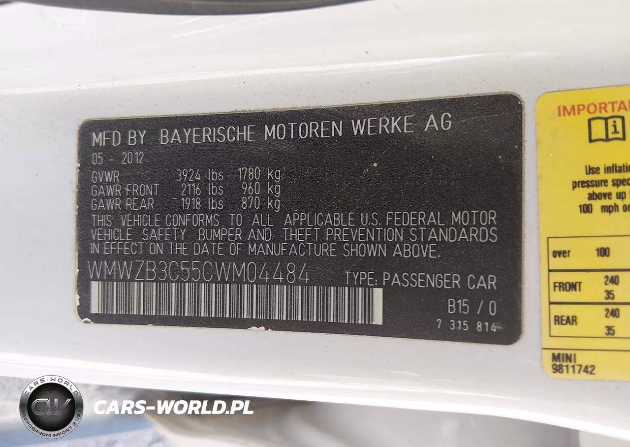 2012 Mini Cooper Countryman VIN:WMWZB3C55CWM04484 - 9