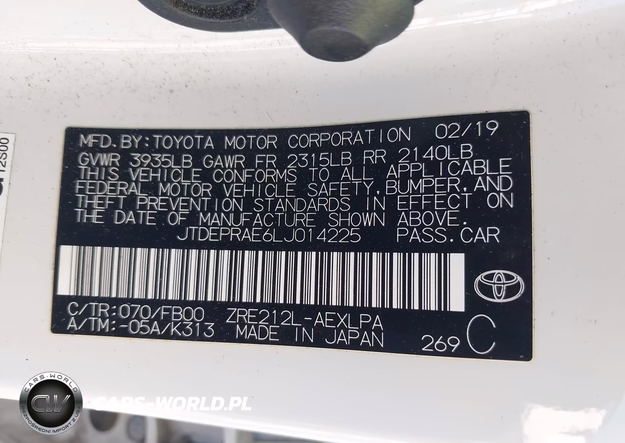 2020 Toyota Corolla Le VIN:JTDEPRAE6LJ014225 - 9