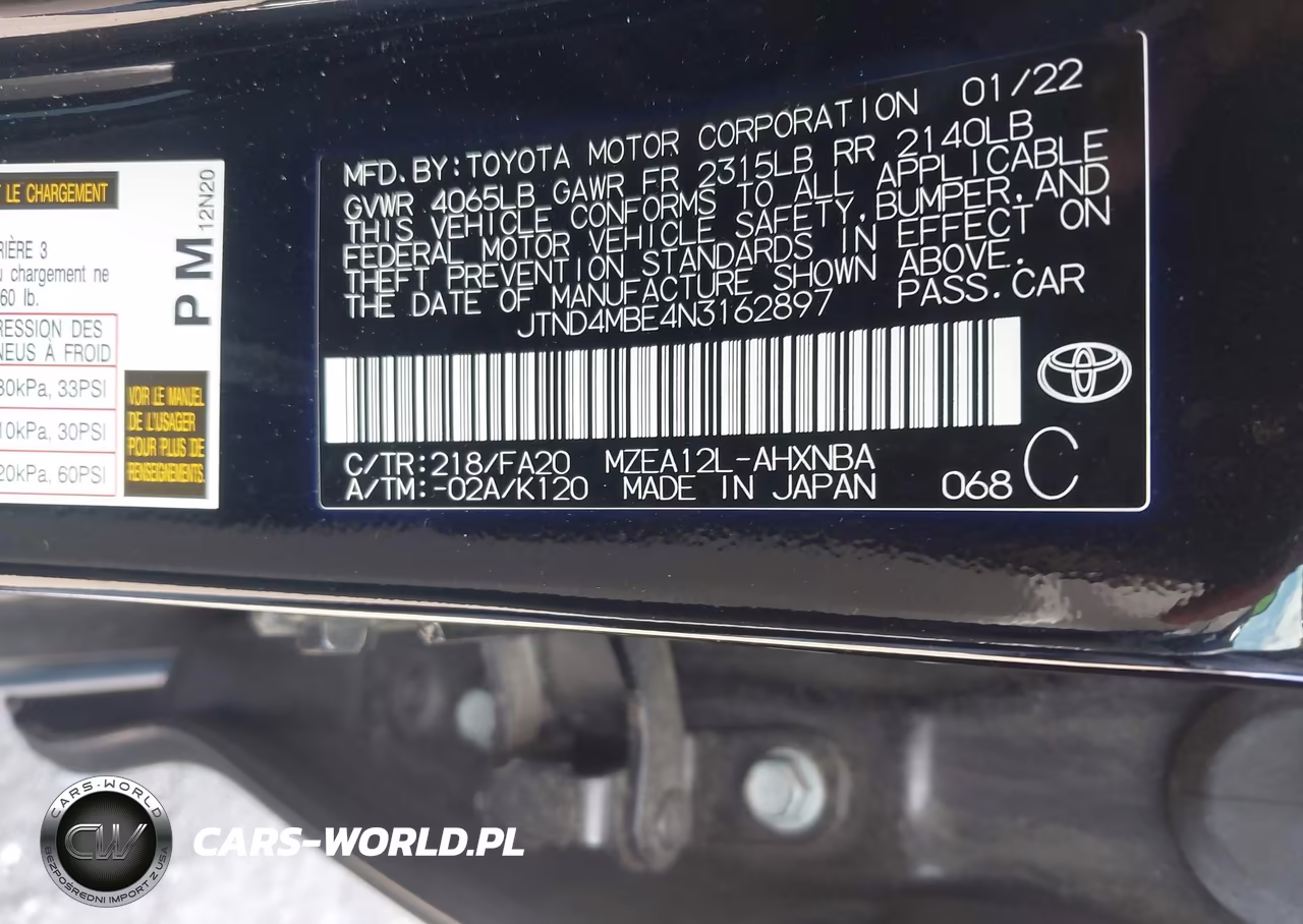 2022 Toyota Corolla Se Nightshade Edition VIN:JTND4MBE4N3162897 - 9