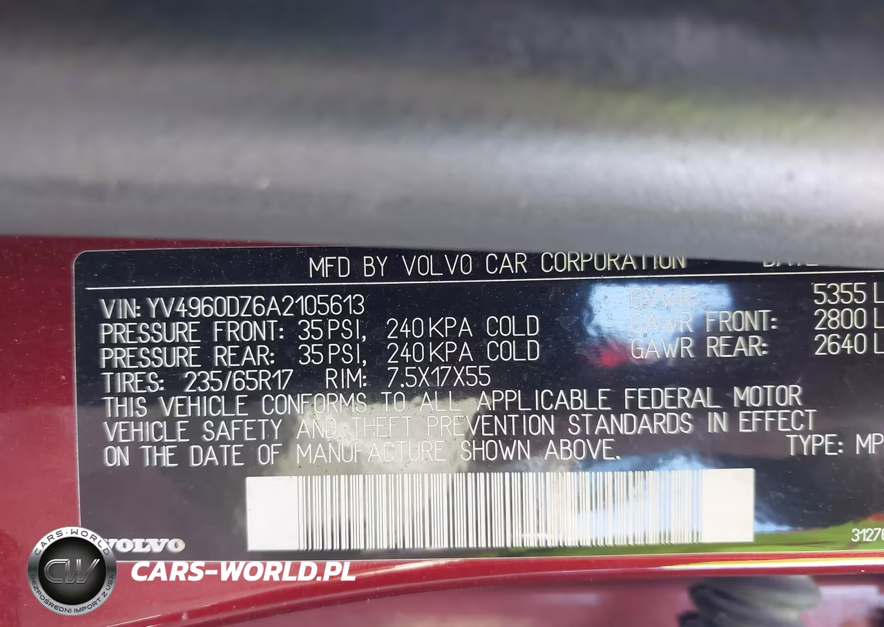 2010 Volvo Xc60 3.2 VIN:YV4960DZ6A2105613 - 9