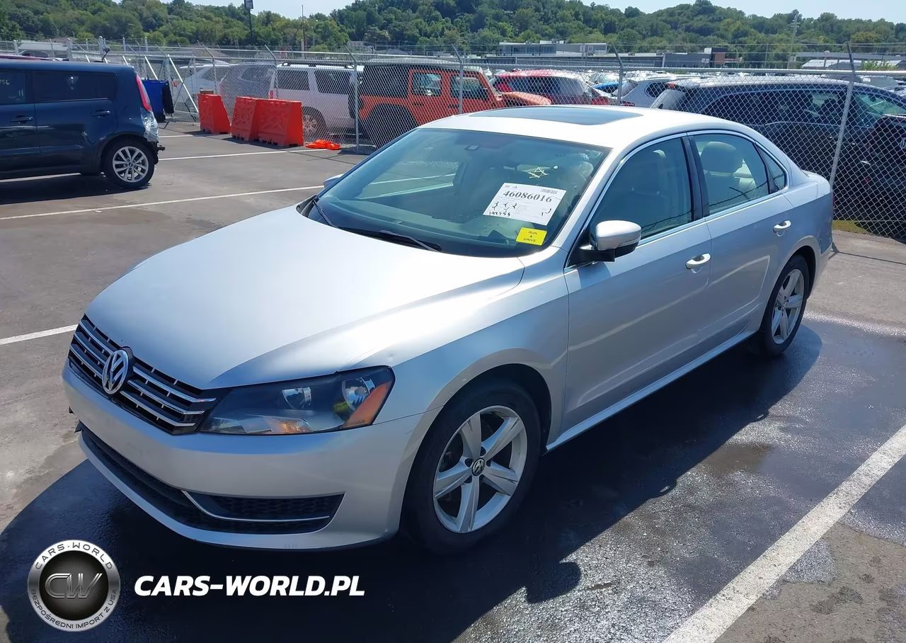 2013 Volkswagen Passat 2.0L Tdi Se VIN:1VWBN7A30DC061295 - 2