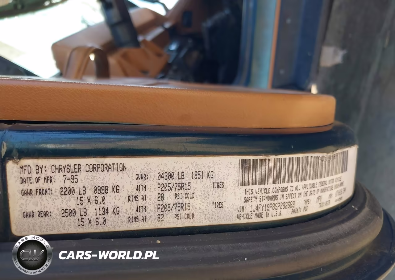 1995 Jeep Wrangler - Yj S-Rio Grande VIN:1J4FY19P8SP282689 - 9
