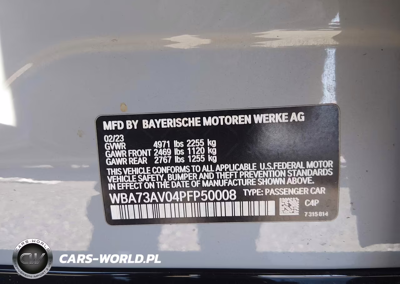 2023 BMW 430I Gran Coupe xDrive VIN:WBA73AV04PFP50008 - 9