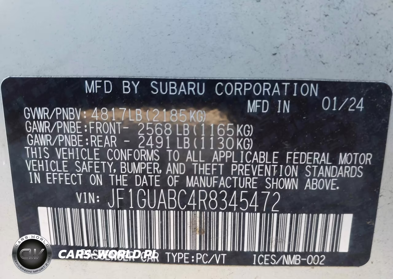 2024 Subaru Impreza Base 5-Door VIN:JF1GUABC4R8345472 - 9