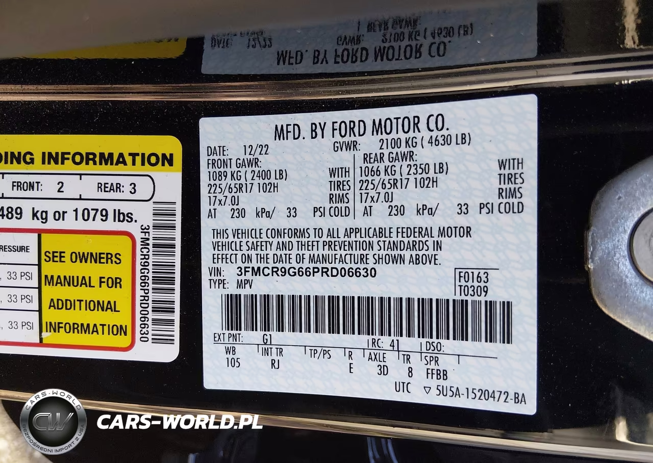 2023 Ford Bronco Sport Heritage VIN:3FMCR9G66PRD06630 - 9