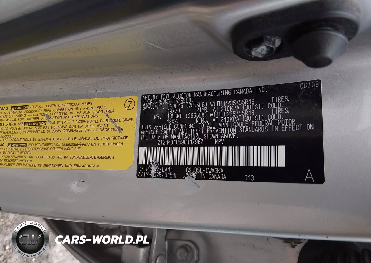2009 Lexus Rx 350 VIN:2T2HK31U69C117967 - 9