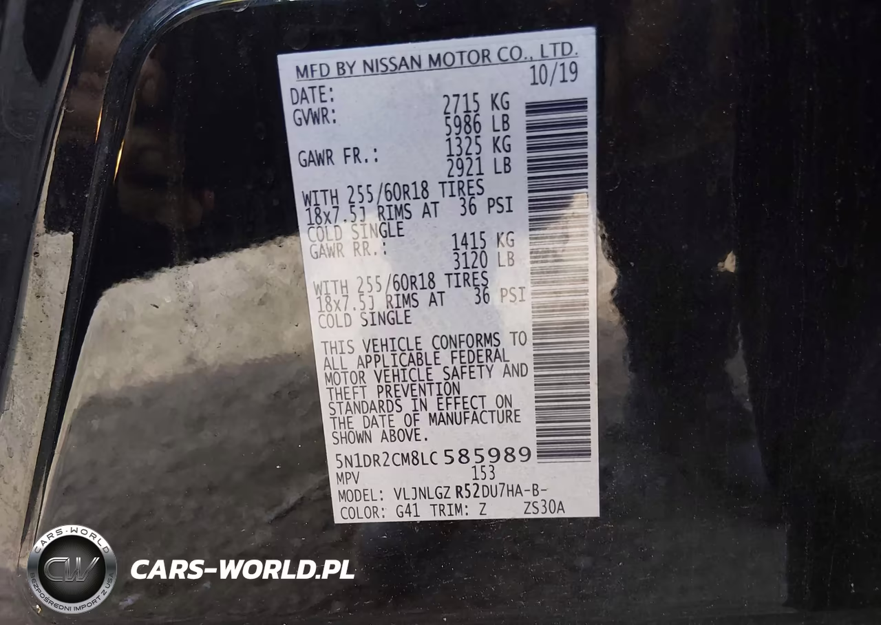 2020 Nissan Pathfinder Sl 4Wd VIN:5N1DR2CM8LC585989 - 9