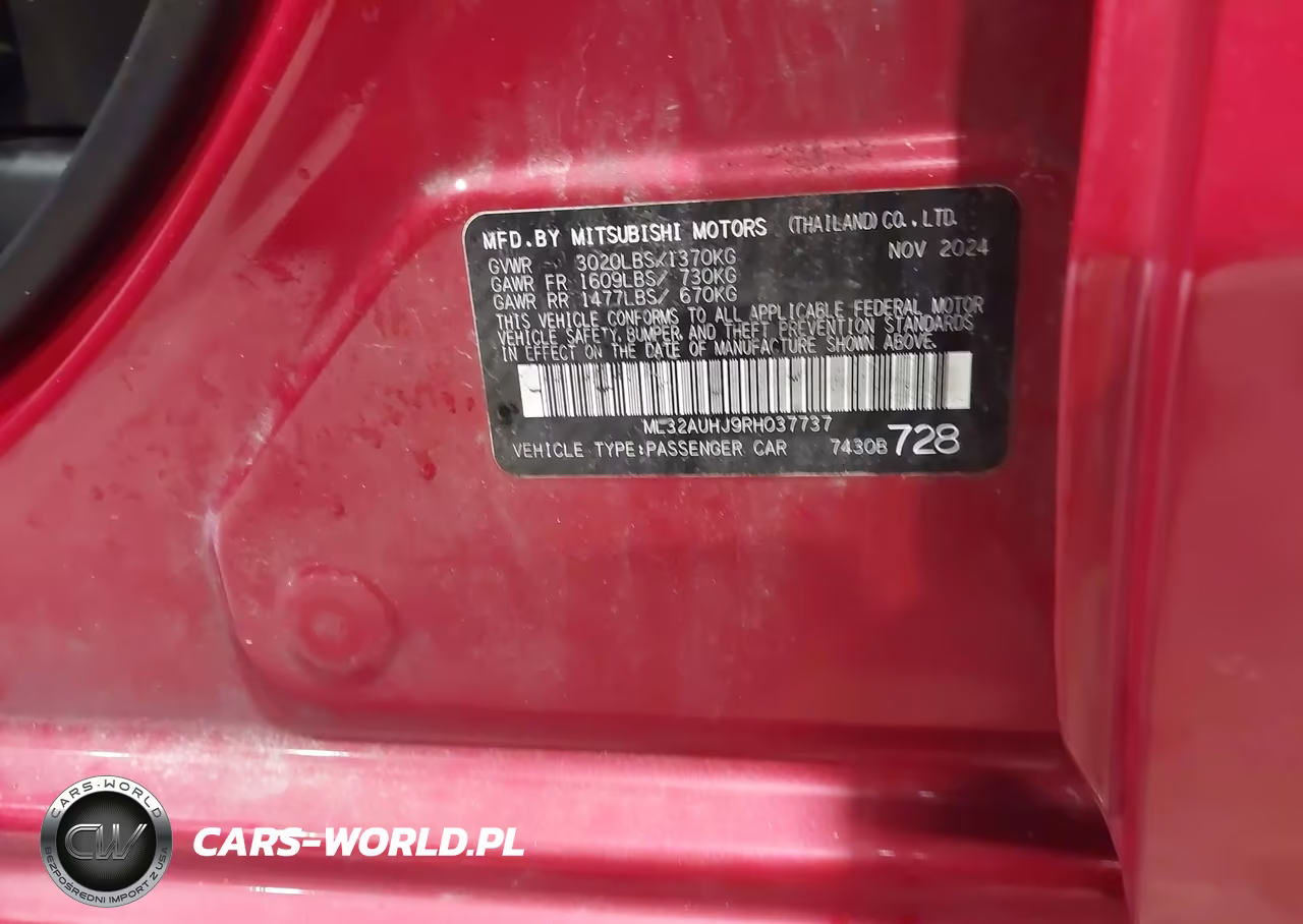 2024 Mitsubishi Mirage Es VIN:ML32AUHJ9RH037737 - 18