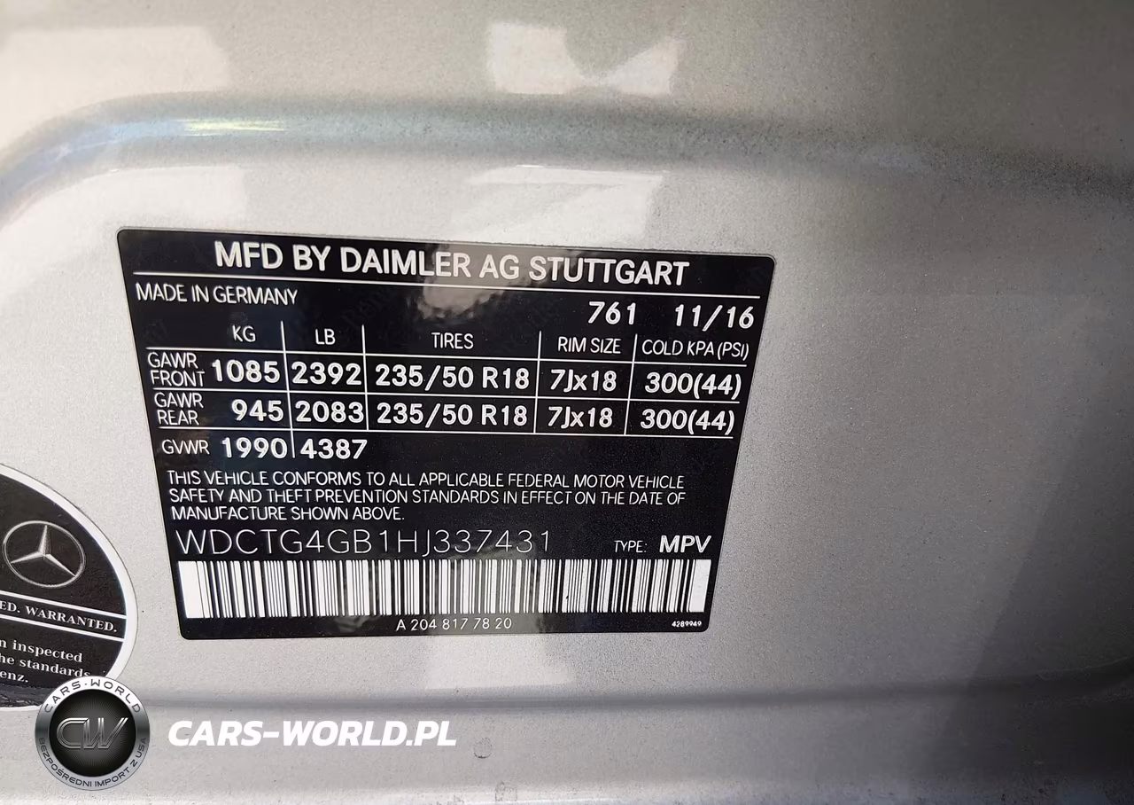 2017 Mercedes-Benz Gla 250 4Matic VIN:WDCTG4GB1HJ337431 - 9