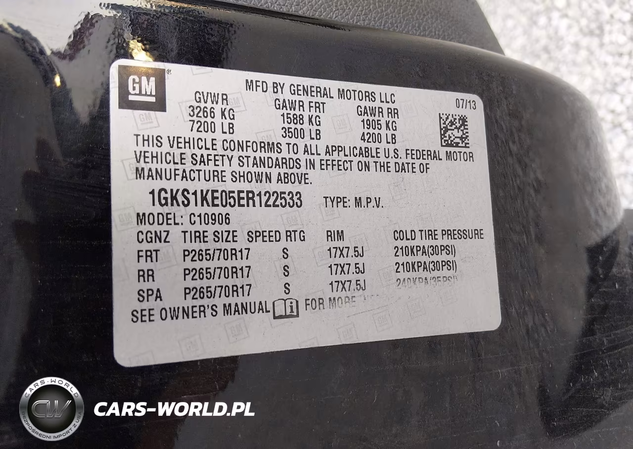 2014 GMC Yukon Xl 1500 Slt VIN:1GKS1KE05ER122533 - 9