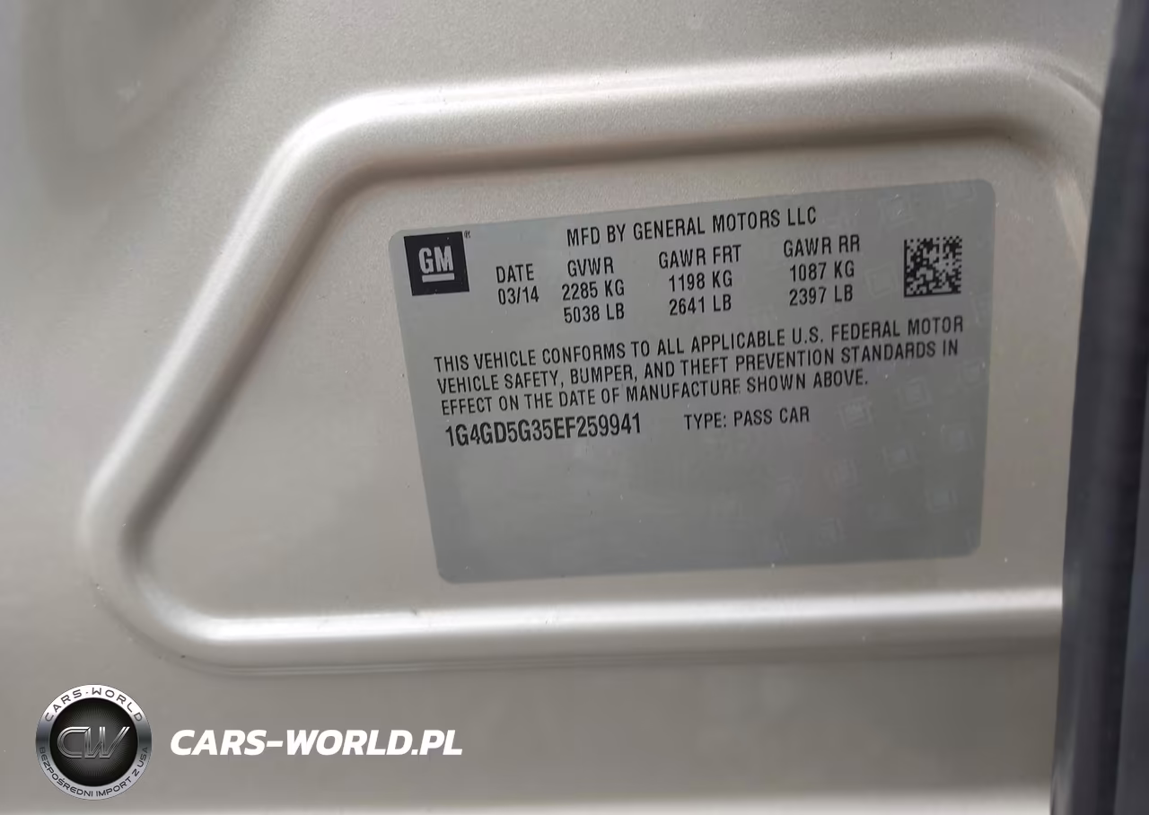 2014 Buick Lacrosse Premium I Group VIN:1G4GD5G35EF259941 - 9
