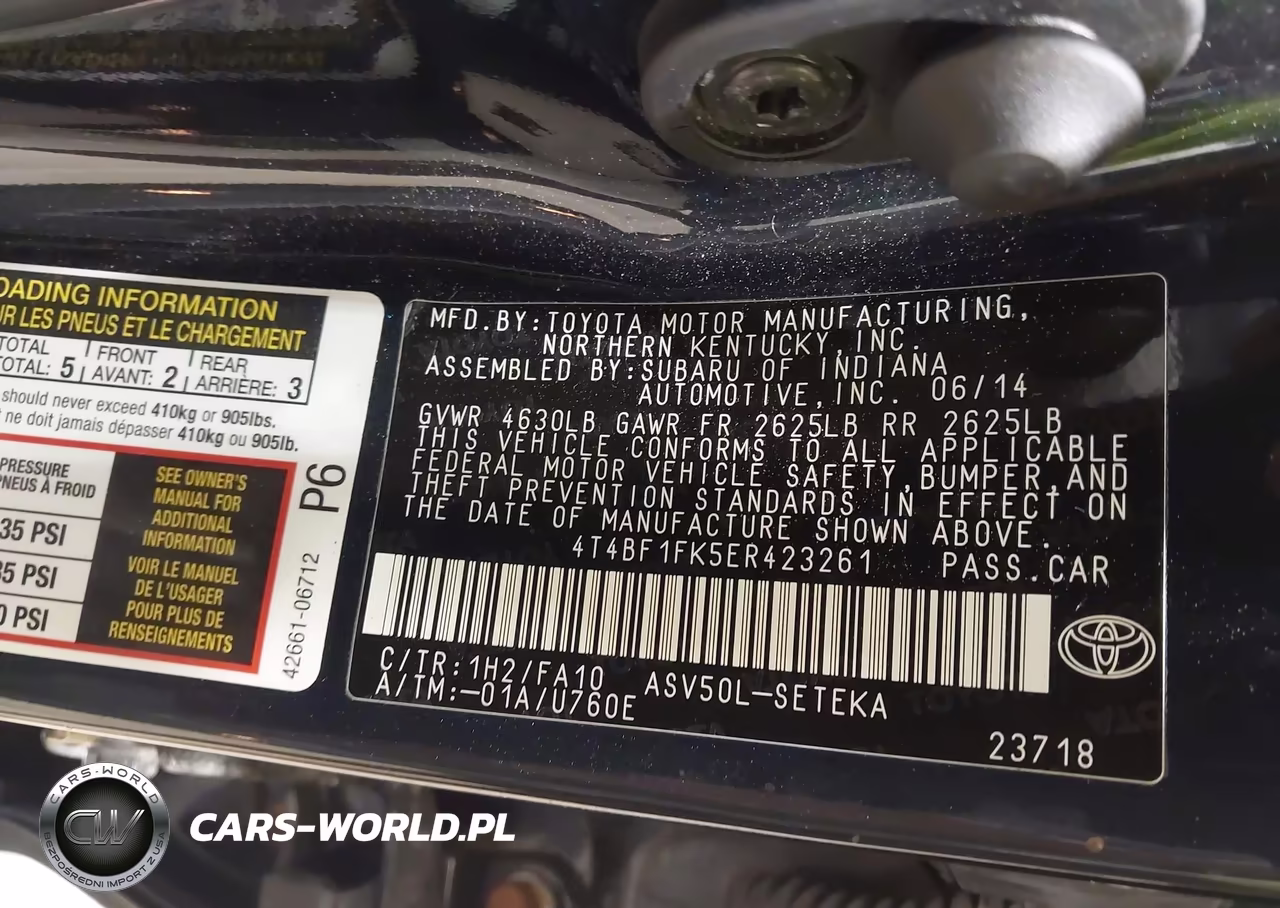 2014 Toyota Camry L VIN:4T4BF1FK5ER423261 - 9