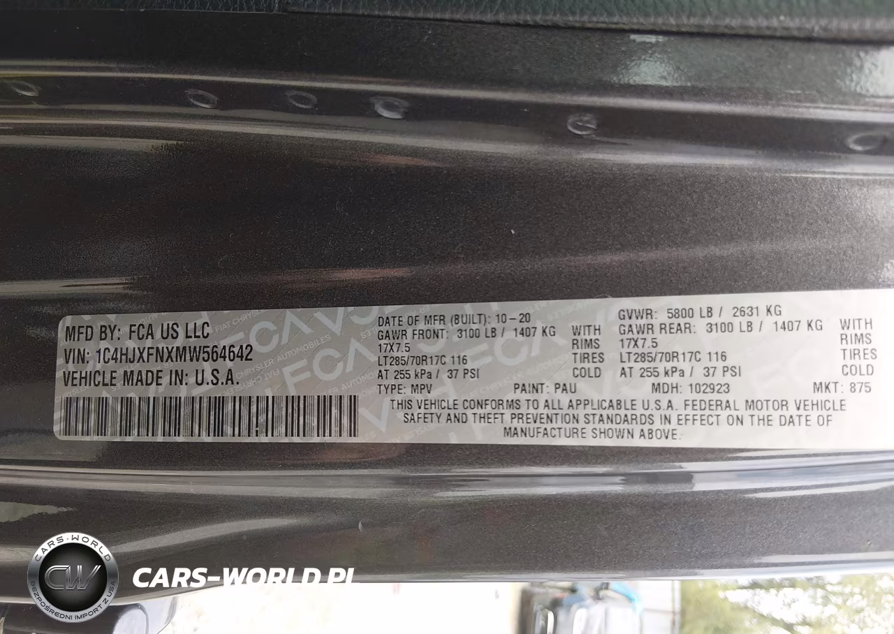 2021 Jeep Wrangler Unlimited Rubicon 4X4 VIN:1C4HJXFNXMW564642 - 9