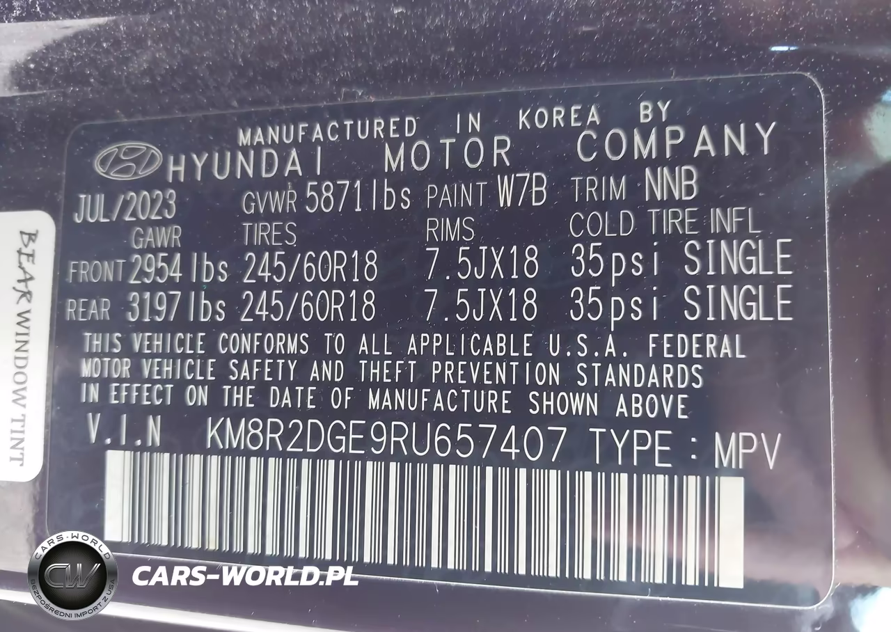 2024 Hyundai Palisade Sel VIN:KM8R2DGE9RU657407 - 9